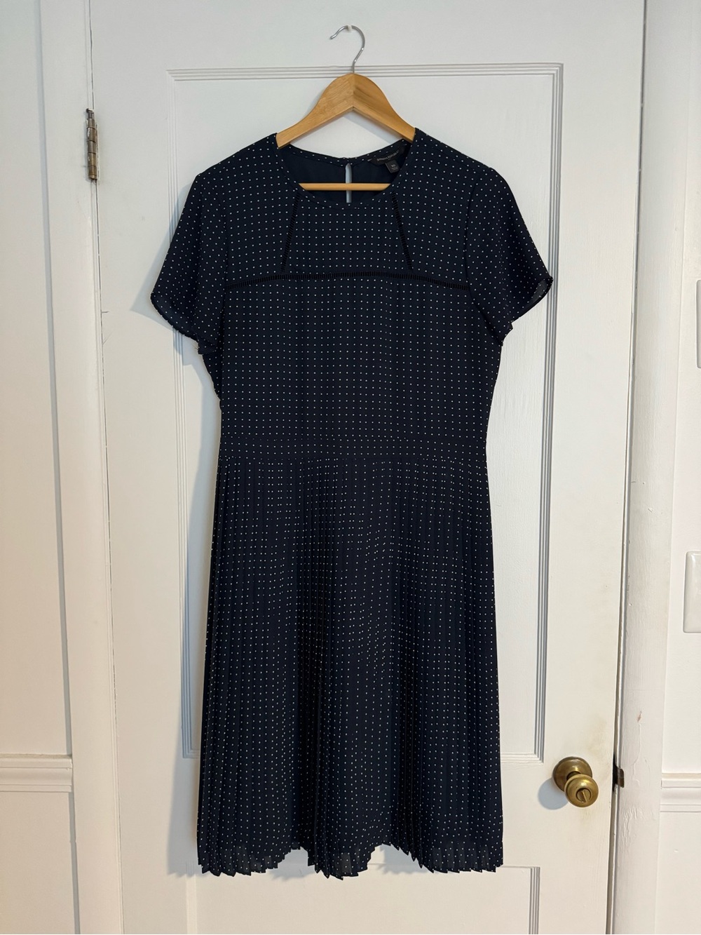 Banana Republic Navy Dot Dress